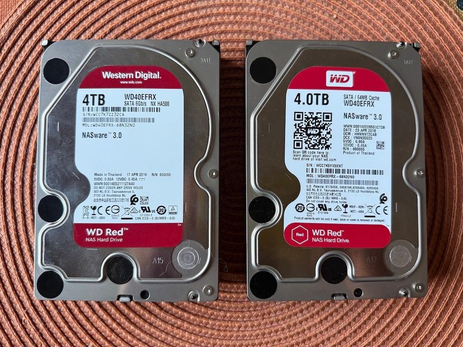 Dysk Western Digital/WD Red WD40EFRX 4 TB ( 2 sztuki )