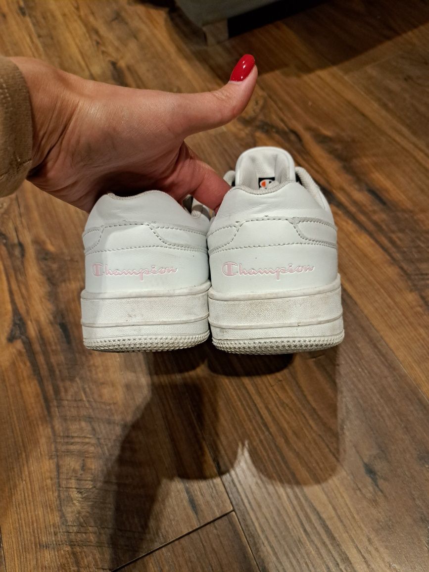 Sneakersy adidasy buty białe różowe Champion 38