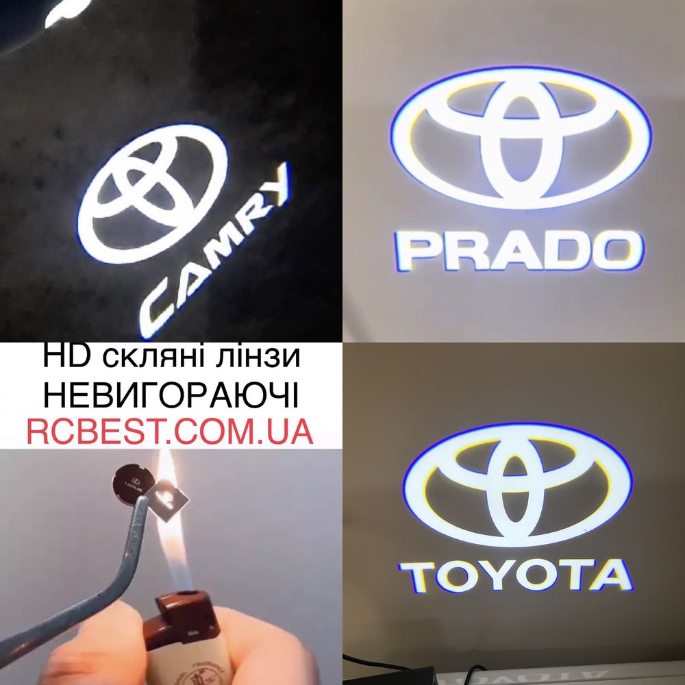 Toyota Camry Land Cruiser 200 Prado 150 логотипи LED
