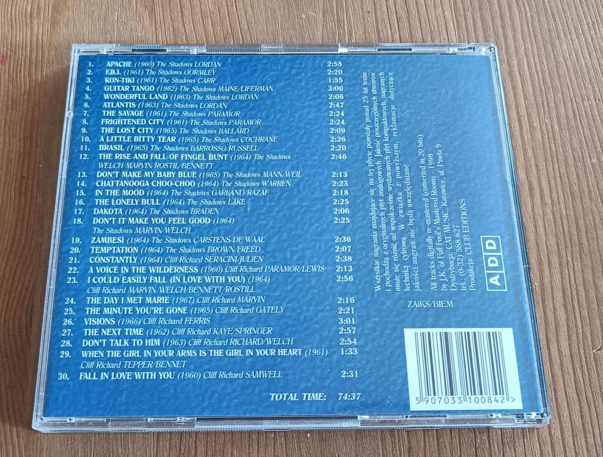 The Shadows & Cliff Richard, CD
