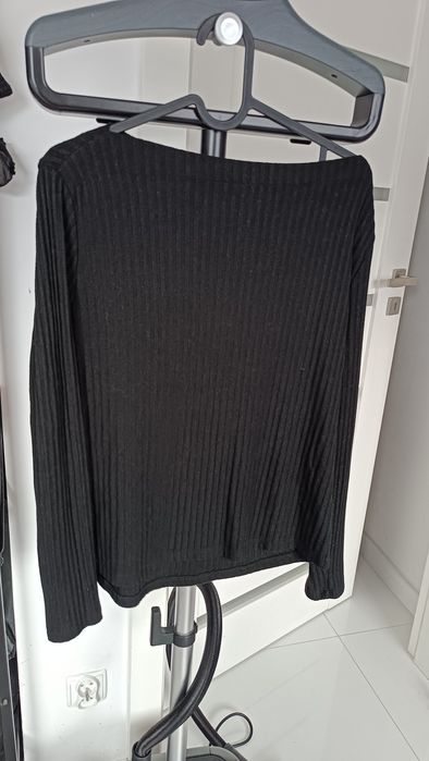 Peacocks 16 XXL 2xl czarny sweter damski cienki modny prążek