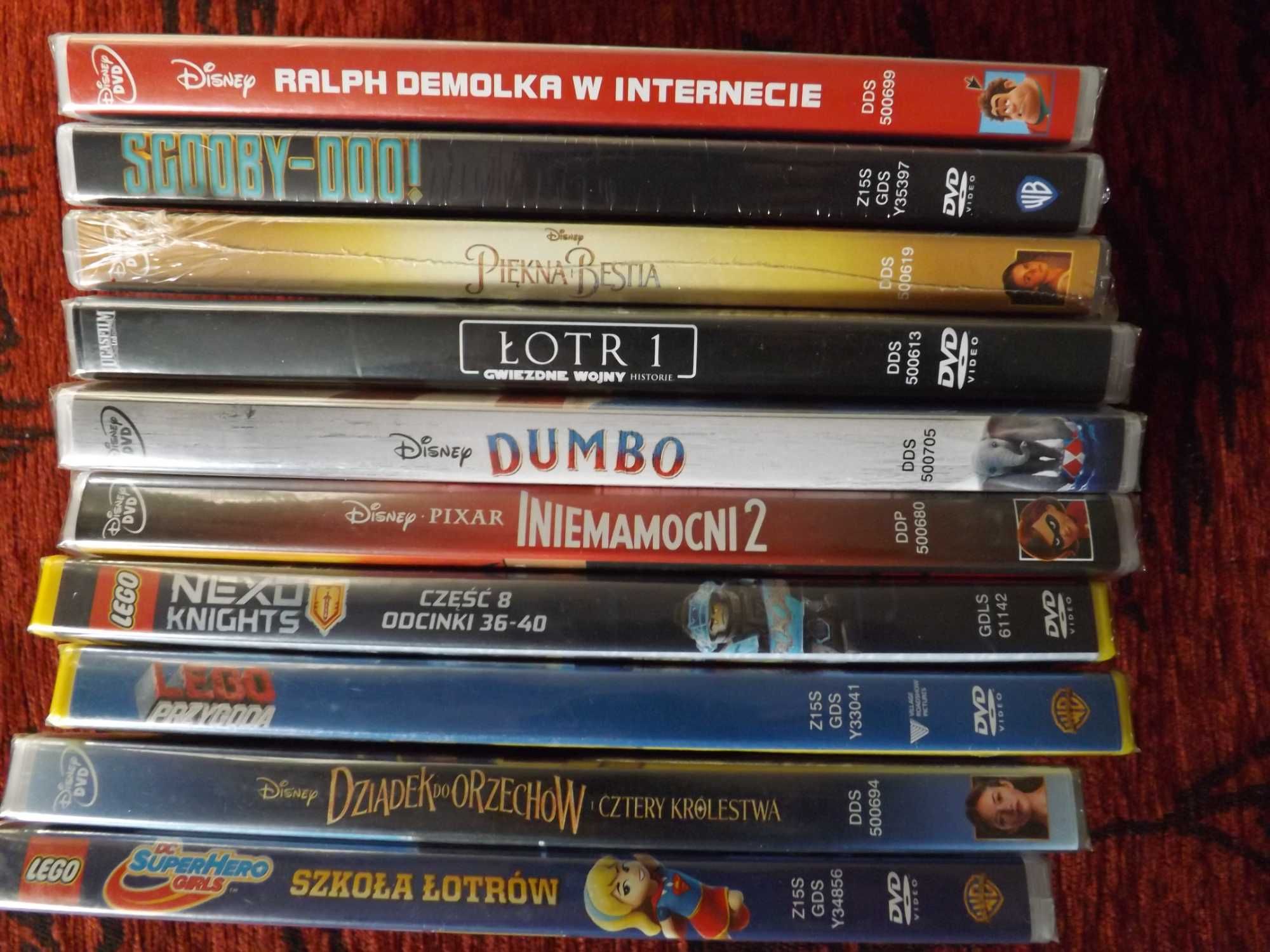 Disney Dumbo Piękna Iniemamocni Lego bajki dvd