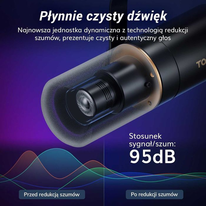 Mikrofon Dynamiczny Xlr Mikser Interfejs Audio Tonor Rgb Streaming