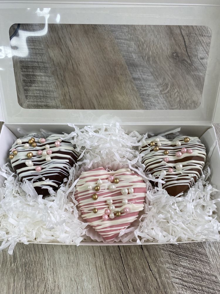 Шоколадні бомбочки сердечка, шоколадні валентинки бомби