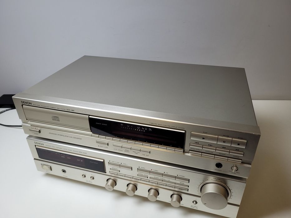 Zestaw Denon Srebrny - Amplituner DRA-435R, Odtwarzacz CD DCD-680 HIFI