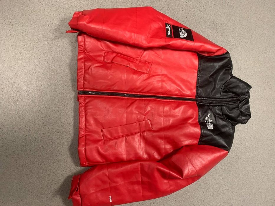 FW17 Supreme x The North Face Red Leather Nuptse Puffer Jacket

Medium