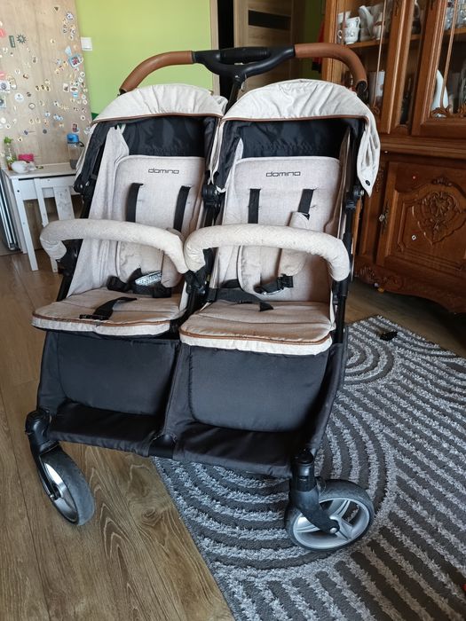 Wózek bliźniaczy podwójny domino easy go