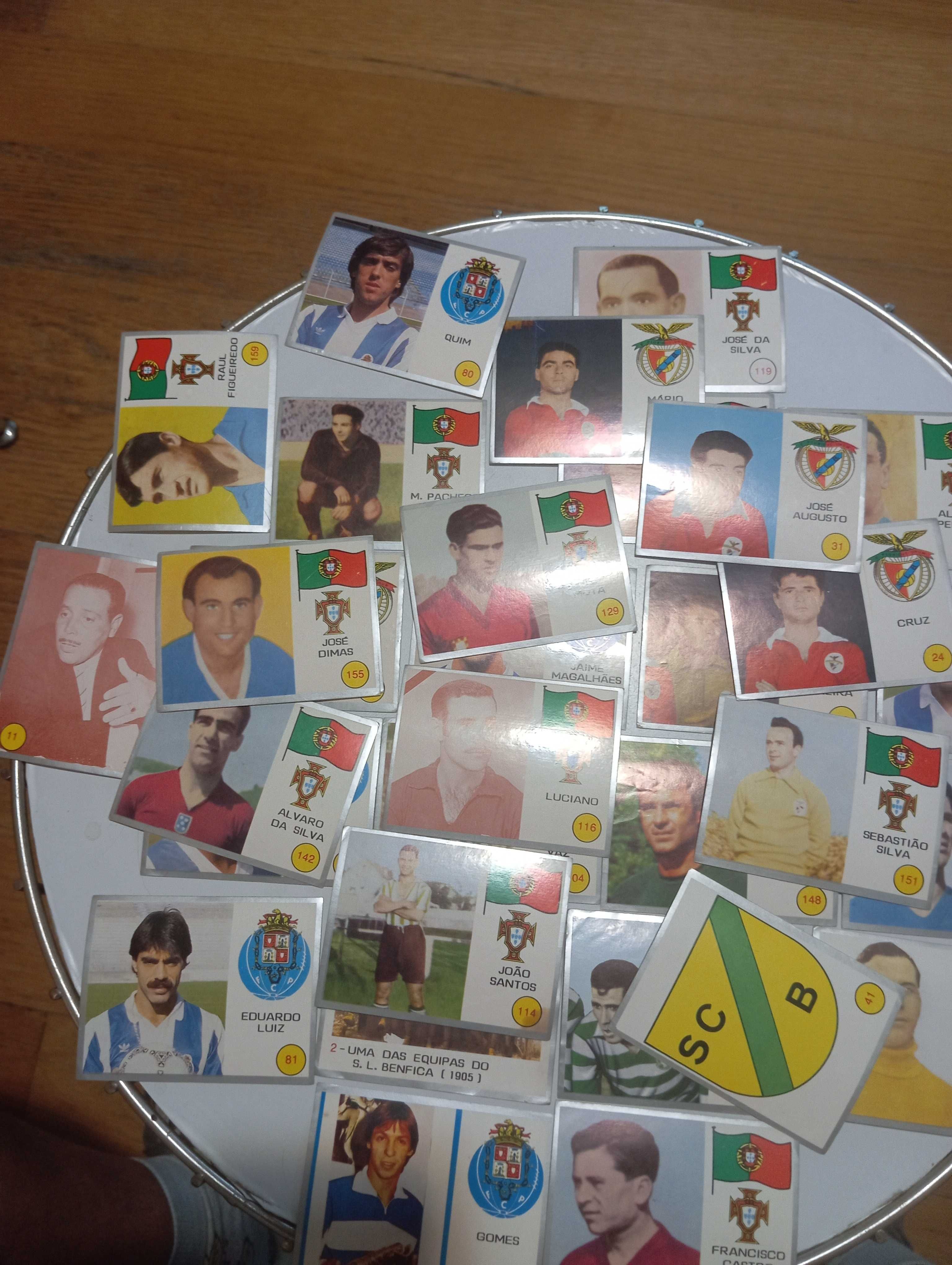 Cartas de coleção antiga, futebol