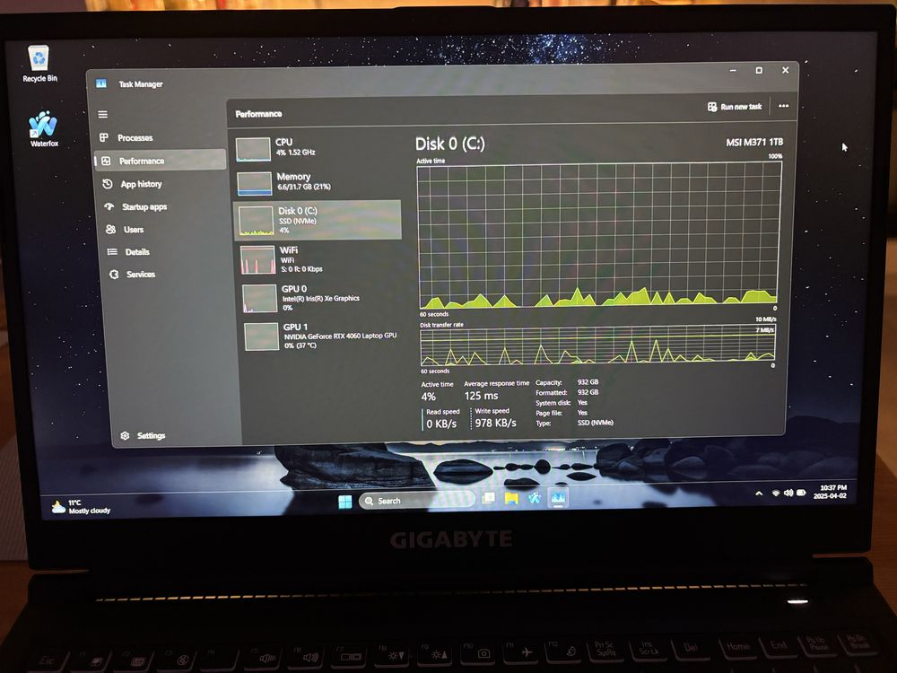 GIGABYTE G5 KF gamingowy laptop