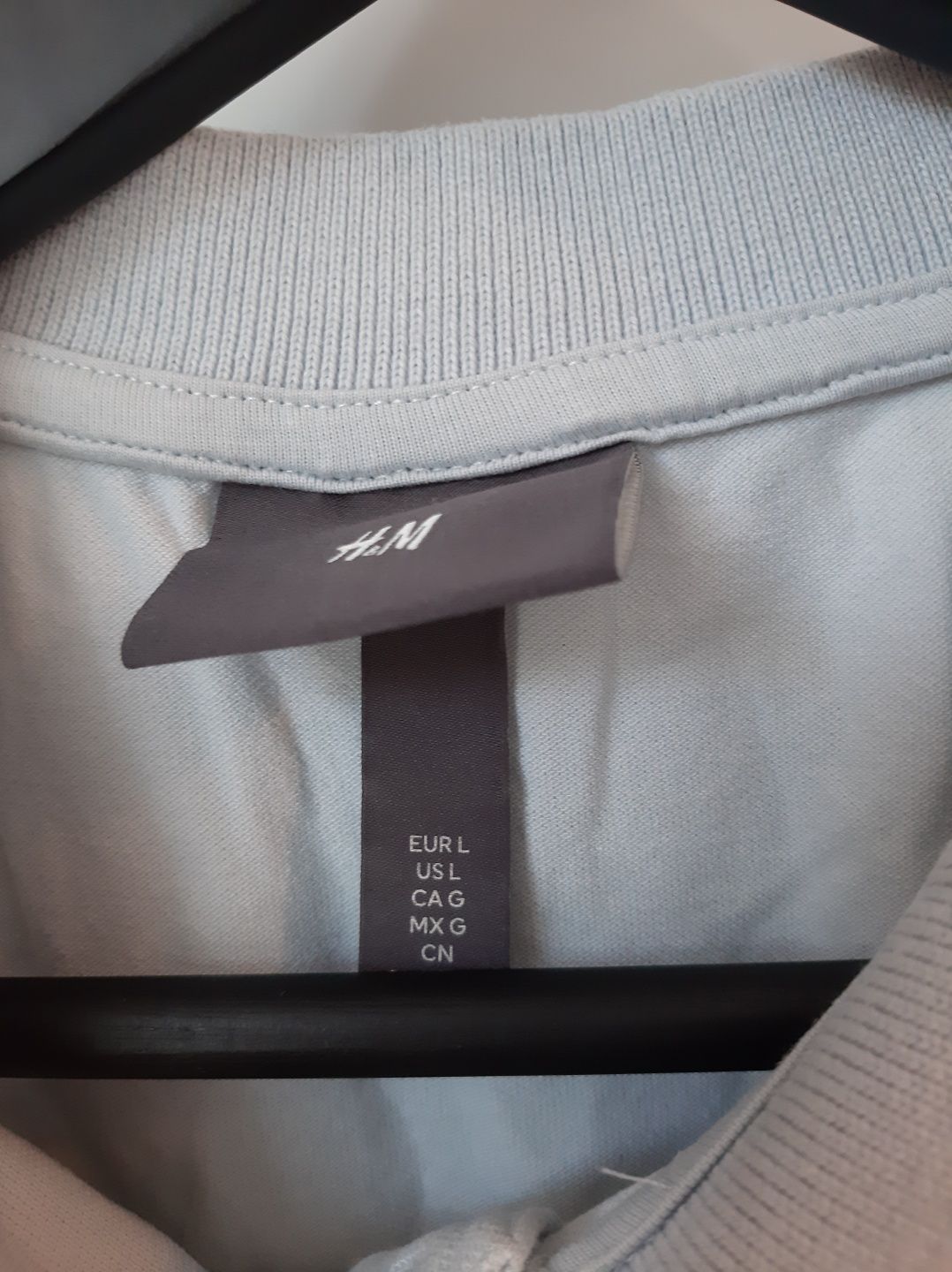 Błękitne polo H&M