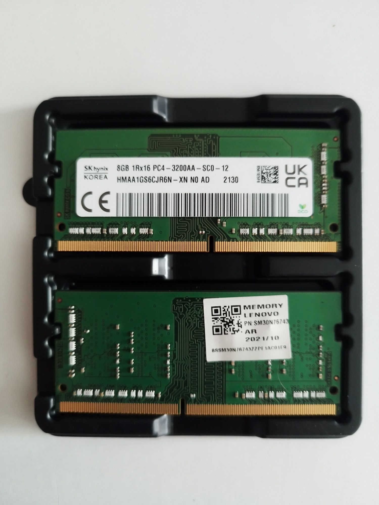 Ramy po 8 GB w kostce X2 16 gm razem . 3200mhz
Jak nowe 
Sprawne 100%