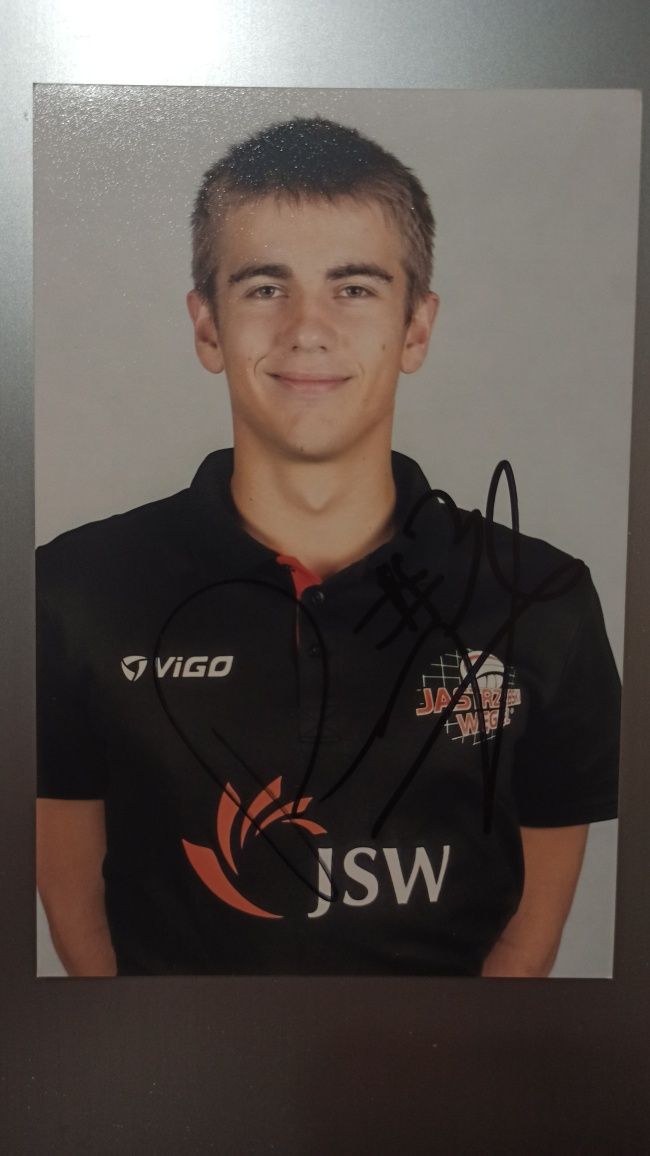Jakub Popiwczak autograf siatkówka reprezentacja Polski Jastrzębski