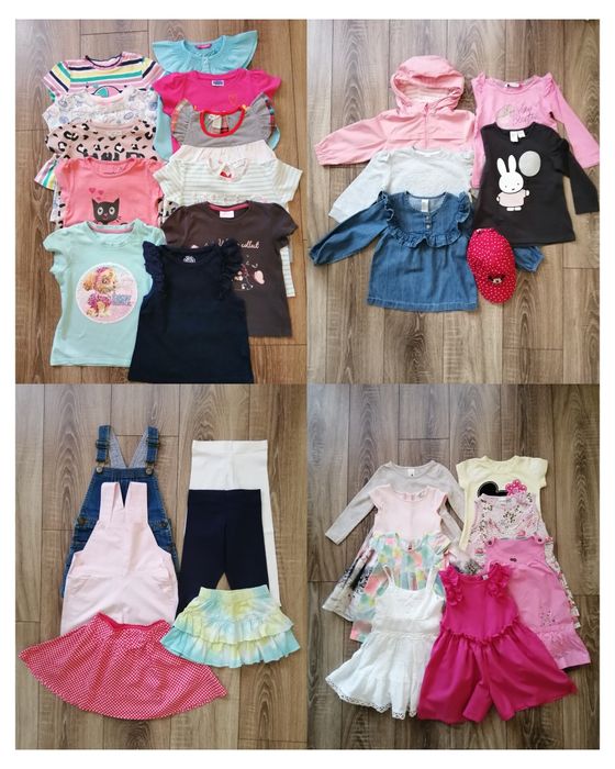 Zestaw ubranek letnich dla dziewczynki rozmiar 92/98