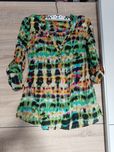 Dłuższa bluzka bawełniana piękna hippie boho ethno vintage XS 34