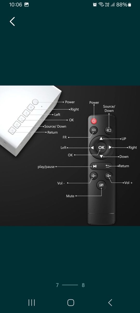 Projektor Mini PVO,prezent dla dzieci