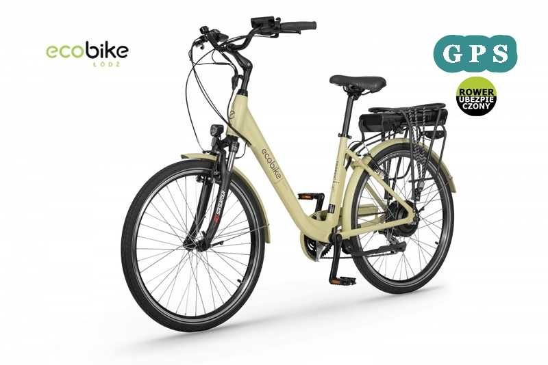 Rower elektryczny Ecobike Traffic Beige17" 17,5Ah+GPS+Ubezp.AC w cenie