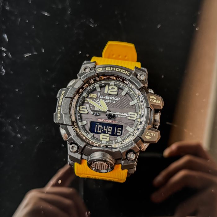 Zegarek Casio G-Shock GWG 1000-1A Zółty Pasek