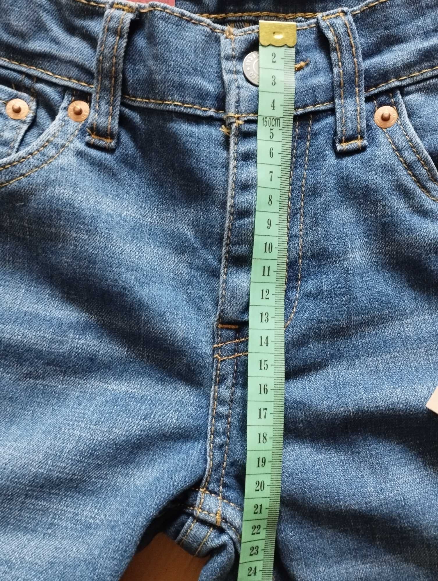 Nowe jeansy Levi's skinny 512 slim taper XS