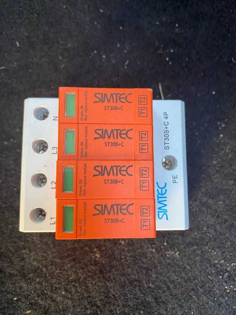 Ogranicznik przepięć Typ 1+2 30kA SIMTEC ST30B+C
