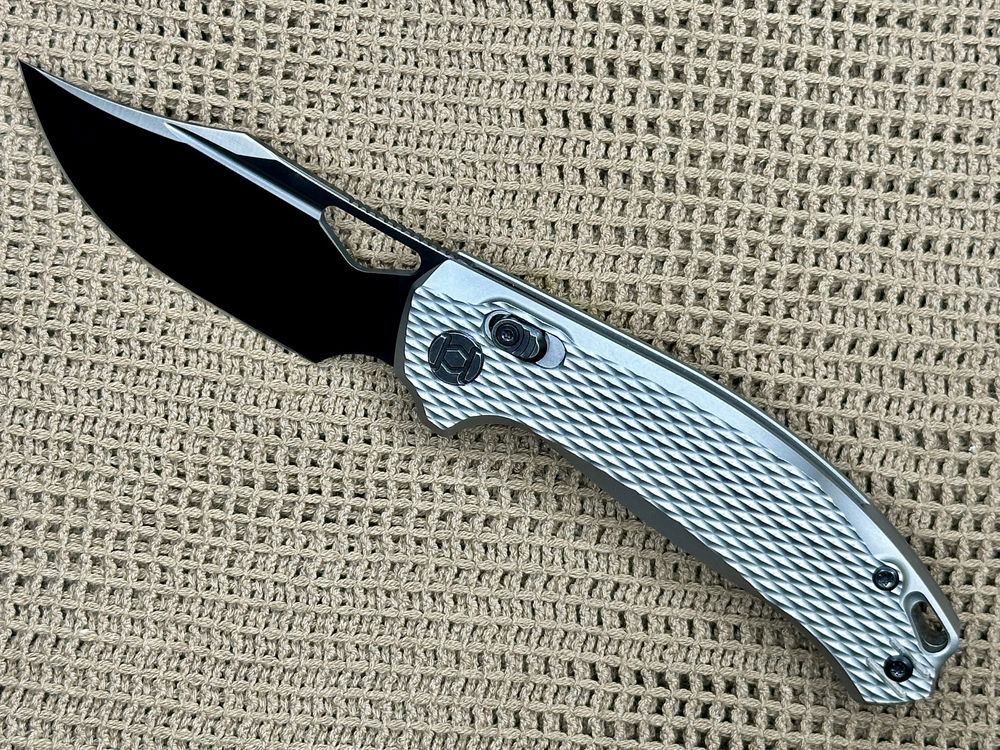 Ніж KUNWU Knives Django X707T-3  Titanium клинок Elmax з DLC