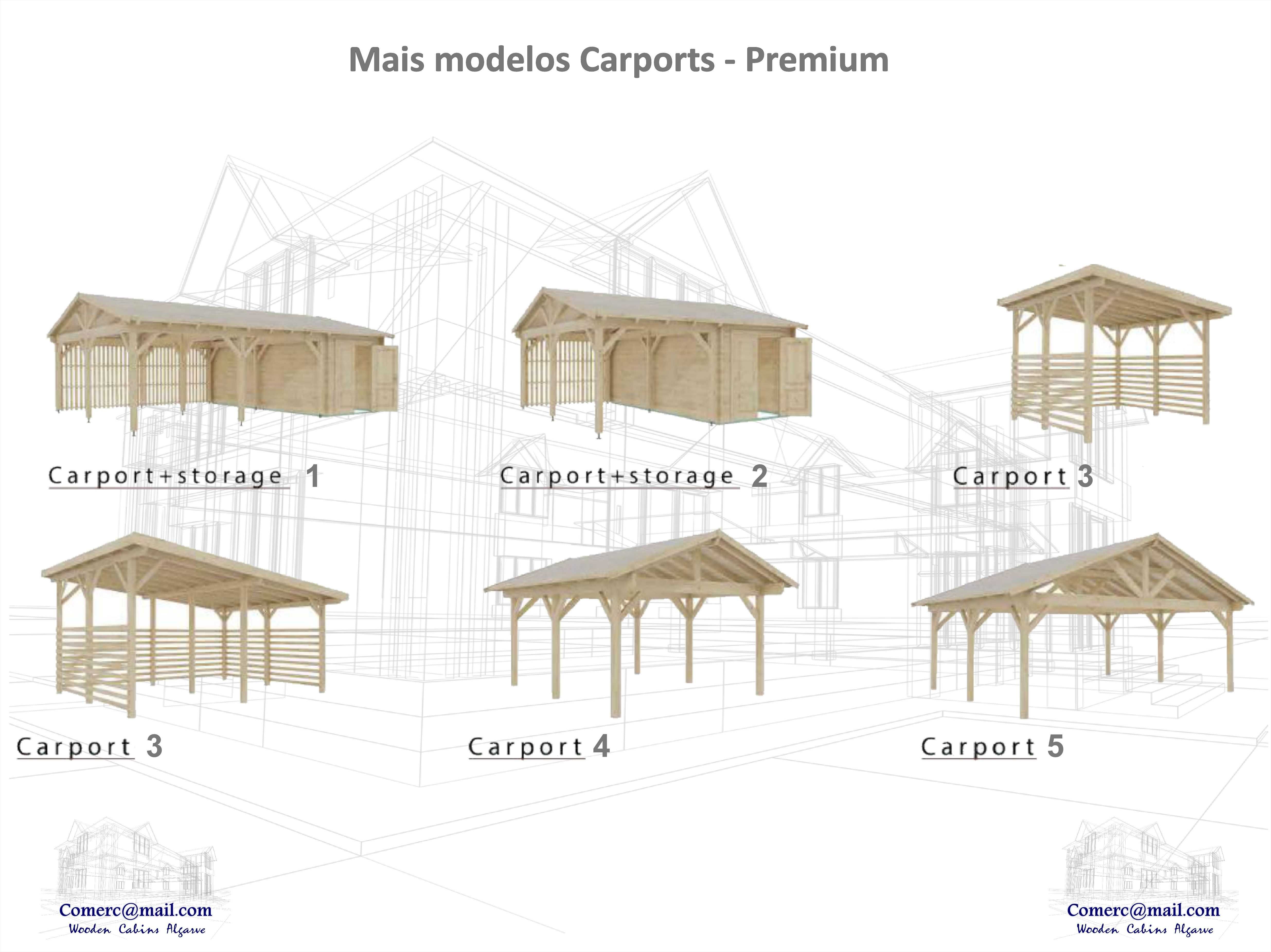 KIT Garagem "Gar-Port" 44 - Teto 44.4m² - 2x 17.2 m²  ;-)