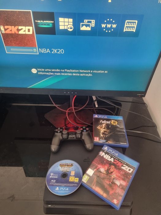 Ps4 + 3 jogos - IMPECÁVEL  !!