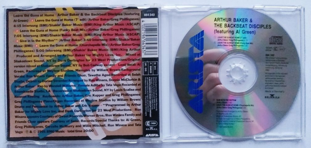 CDs Arhtur Baker & The Backbeat Disciples feat. Al Green 1991r