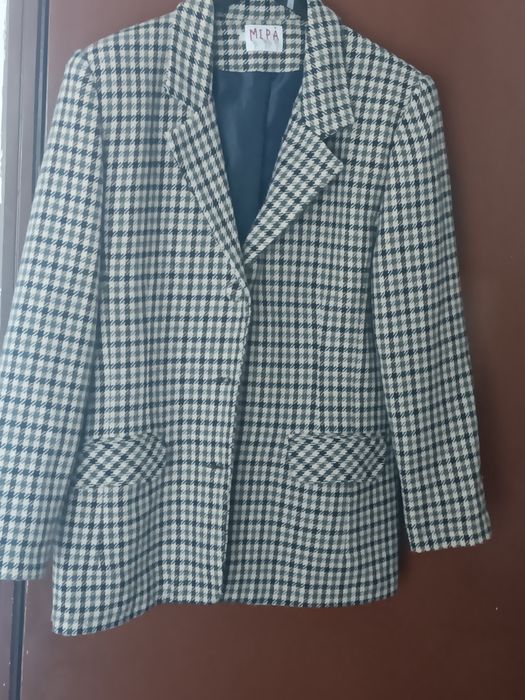 Casaco de fazenda quadriculado