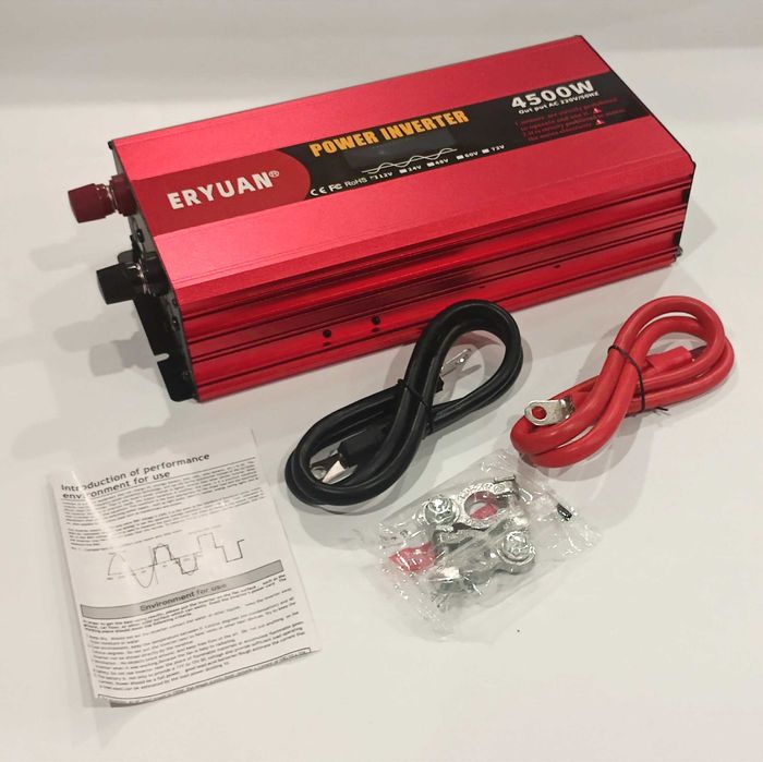 Інвертори ERYUAN з чистою синусоїдою 12V-220V 2200-6000W (1100-2500W)
