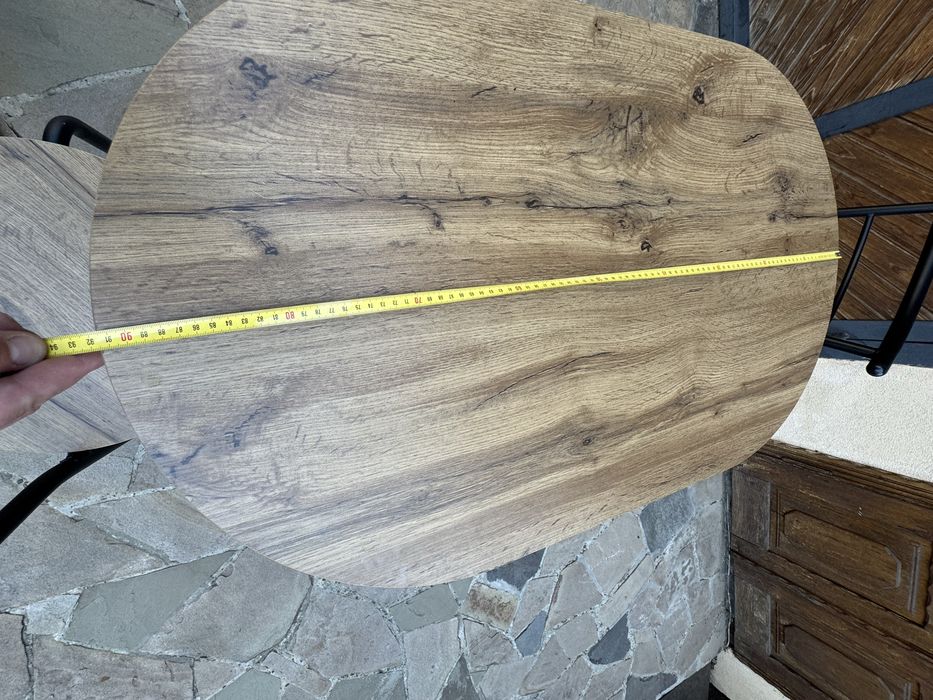 Стіл GADSTRUP д.92см + 2 Стільці GADSTRUP чор./дуб