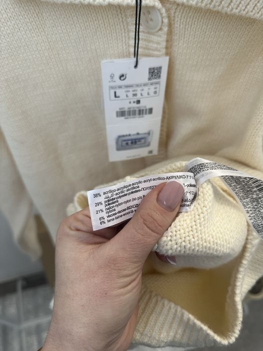 Теплий вязаний ромпер комбінезон шерсть Zara