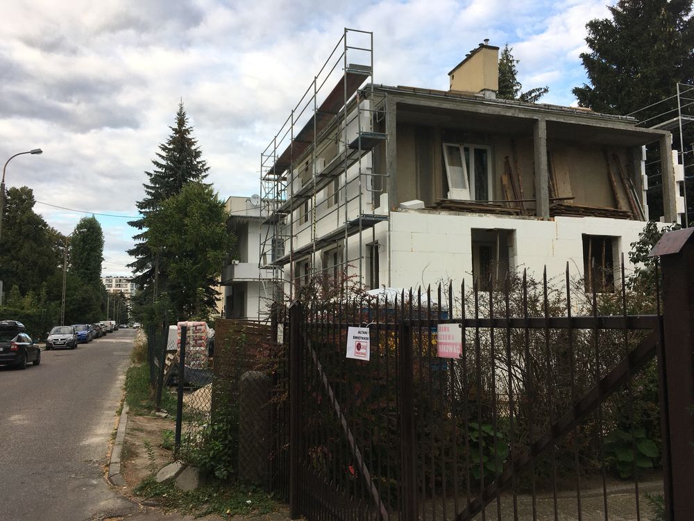 Rusztowanie elewacyjne, fasadowe, budowlane, warszawskie