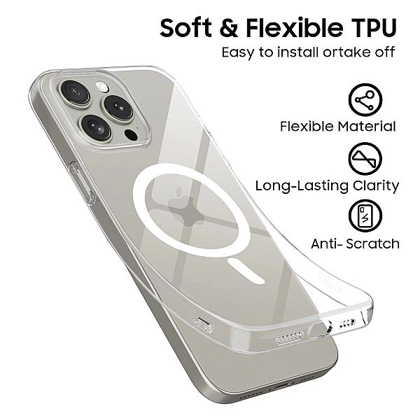 Tech-Protect Flexair Magsafe Iphone 15 Pro Max Clear