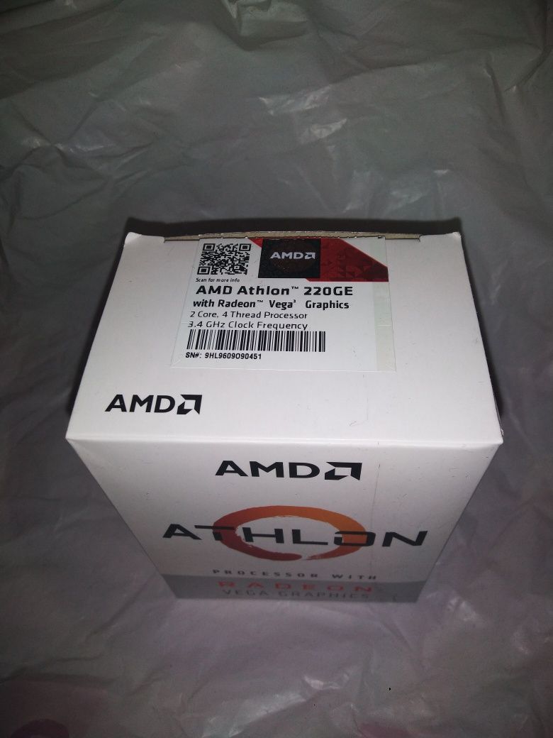 Процессор AMD Athlon 220GE, с кулером