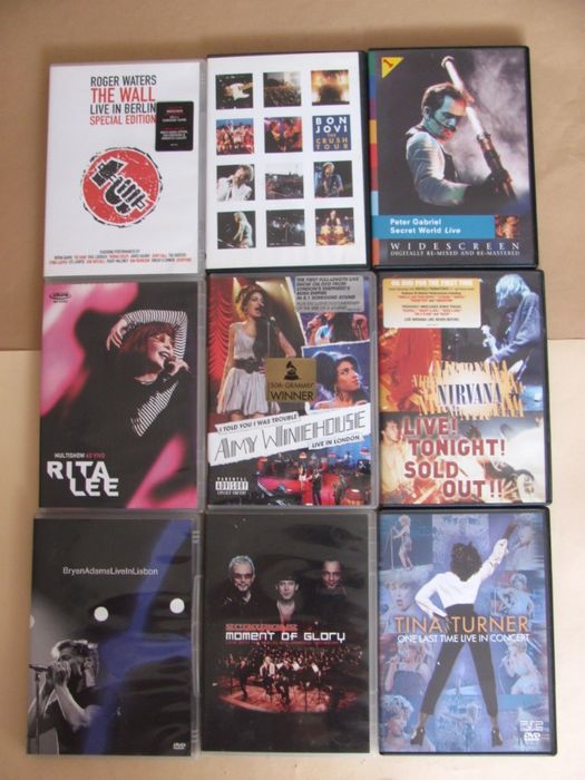 DVD - Concertos de Rock e Pop