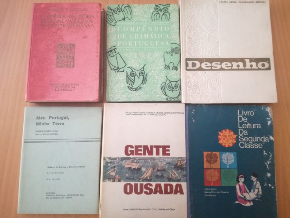 Livros escolares Vintage (vários preços)