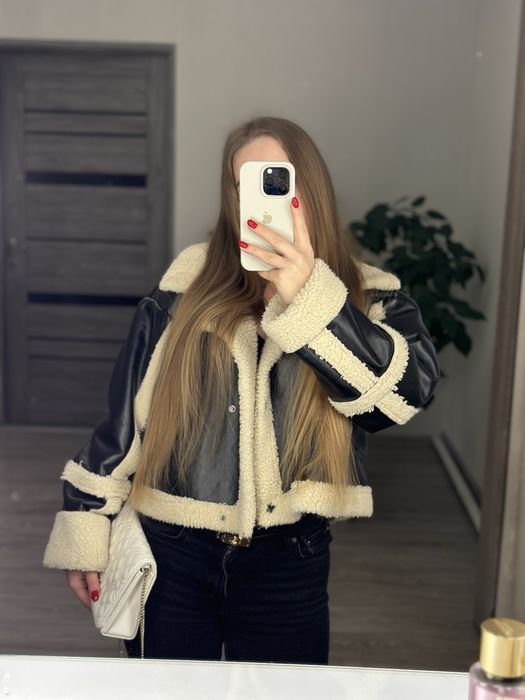 Продам дублянку/ шубку вкорочену у стилі оверсайз