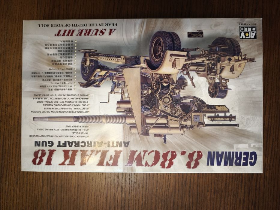 Model do sklejania AFV Club 35088 8.8 cm Flak 18 AA Gun (1:35)
