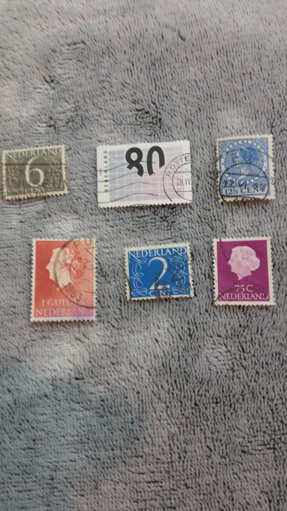 Zestaw znaczki pocztowe 6 szt. Nederland