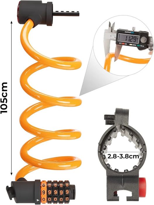 Blokada hulajnogi i roweru z 5-cyfrowym zamkiem szyfrowym