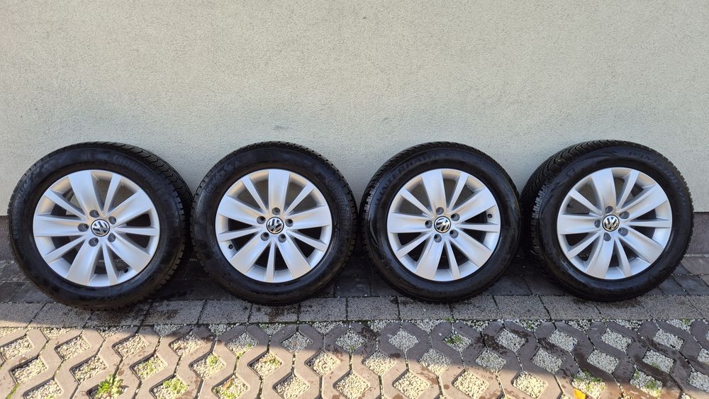 Koła felgi aluminiowe 16" VW Sharan 5x112 opony zimowe