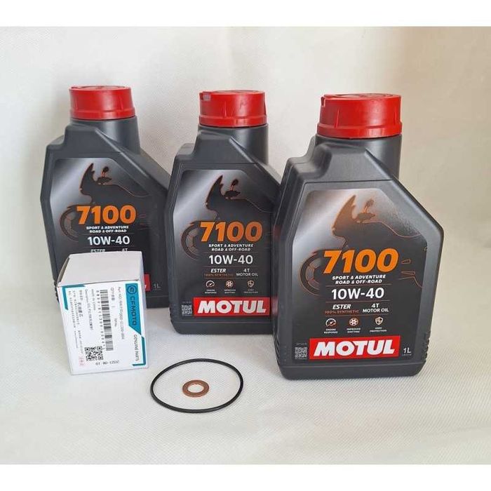 Zestaw olejowy Cf Moto 850 G3 olej filtr Motul - syntetyczny