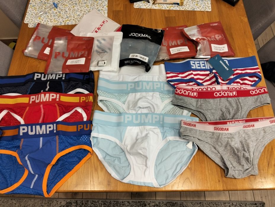 Slipy męskie 9 par pump okazja