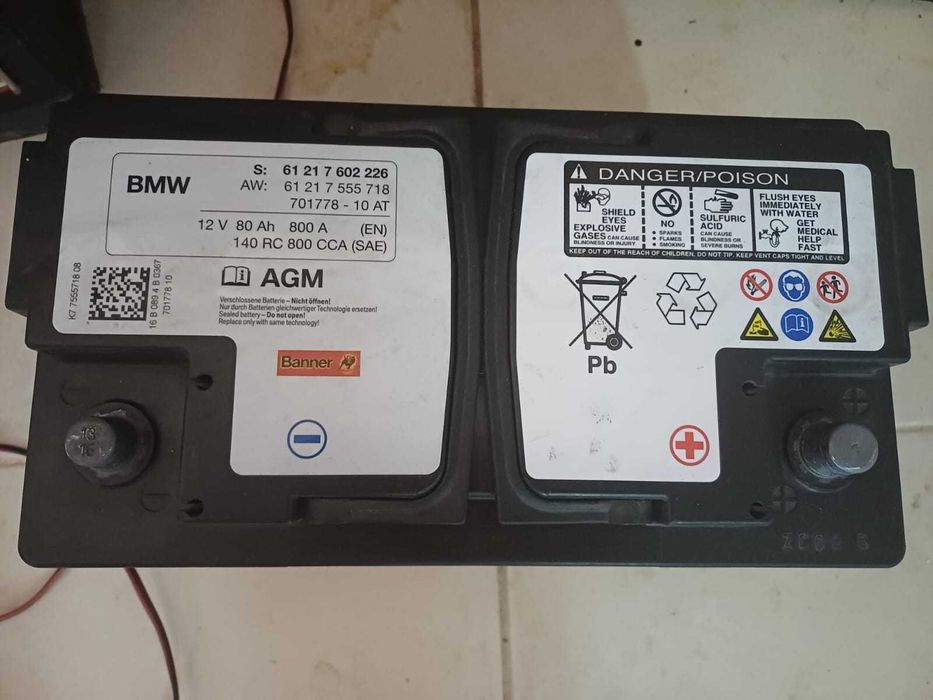 Bateria Original BMW AGM 12V 80Ah 800A
