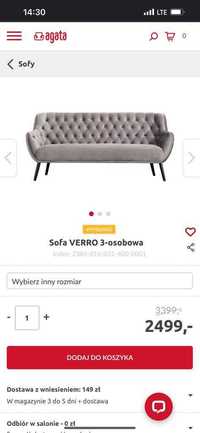 Sofa VERRO /Agata Meble/