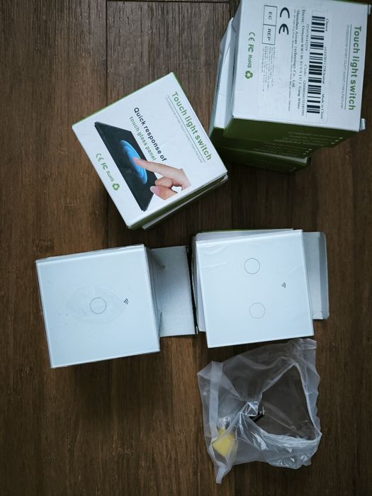 Przełączniki światła dotykowe wi fi zestaw tuya przełącznik włącznik
