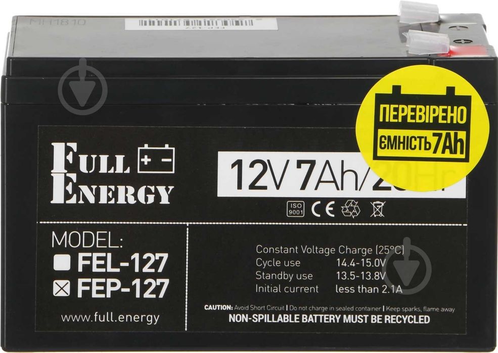 Батарея акумуляторна для ДБЖ Full Energy FEP-127