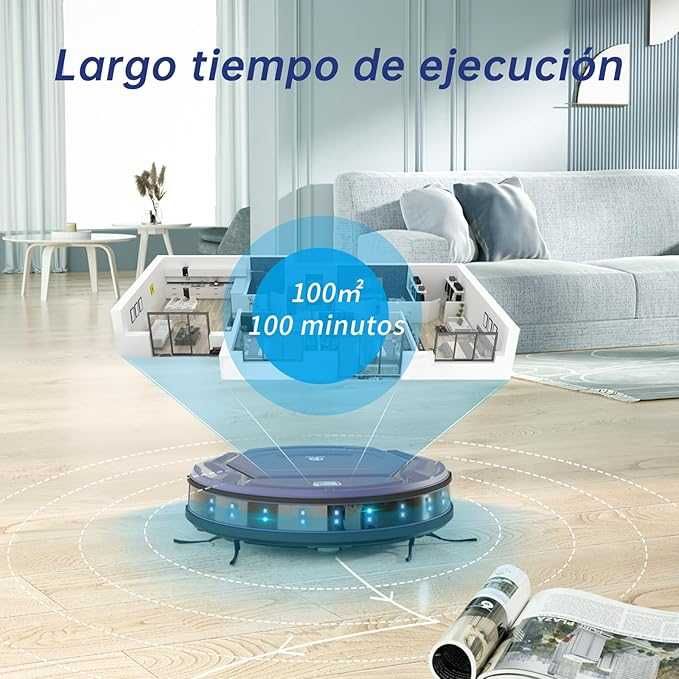 Robot odkurzający,sprzątający OKP 2100 Pa,super smukły z Wi-Fi (68a)