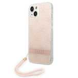 Etui Guess 4G Print Strap Na Iphone 14 Plus - Różowe