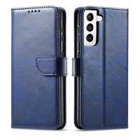Eleganckie Etyui Magnet Case do Samsung Galaxy S22+ Plus, Niebieskie